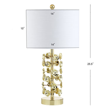 Flora 25.5" Resin/Metal LED Table Lamp - JONATHAN Y
